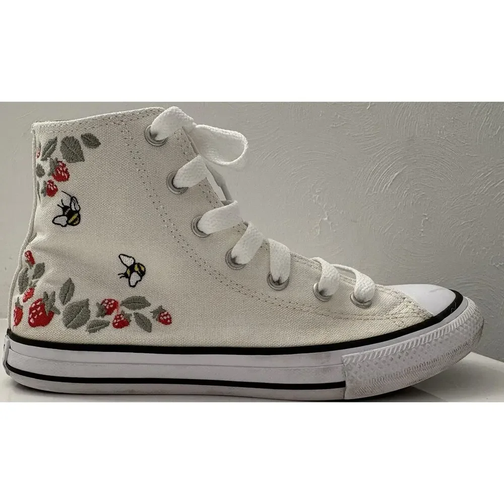 Converse Chuck Taylor All Star Berries And Bees High-Top Sneaker Size Youth 3